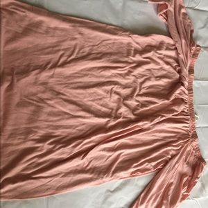 Baby Pink Off the Shoulder Dress